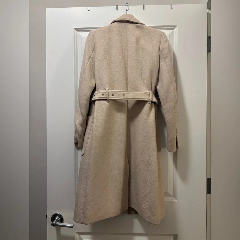 Mango Wool-Blend Cream Coat - Picture 4 of 12